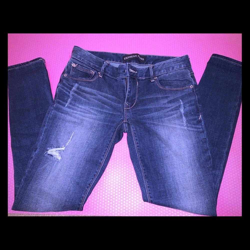 Express Low Legging Distressed Skinny 6